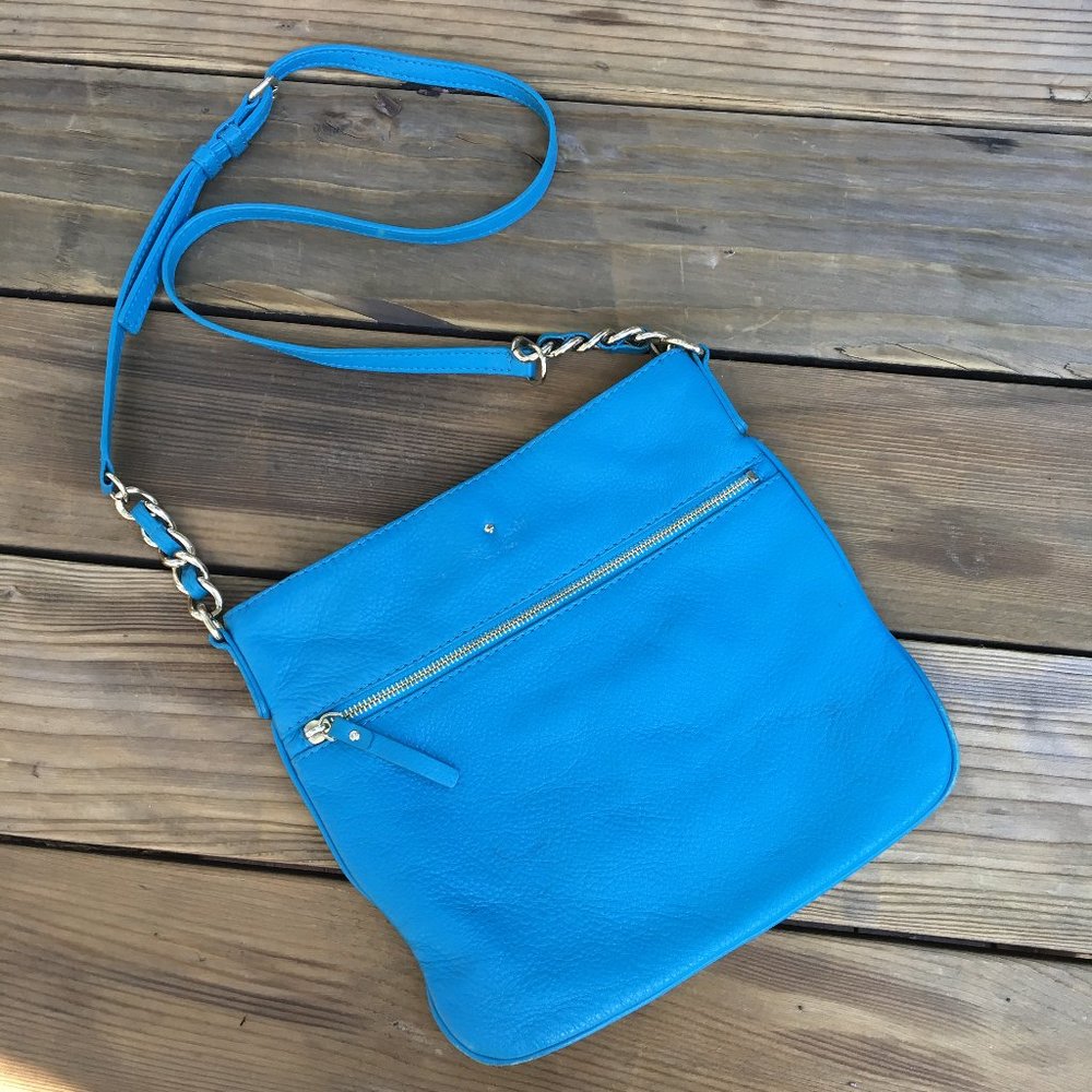 KATE SPADE Dessi Blue Leather Crossbody Bag